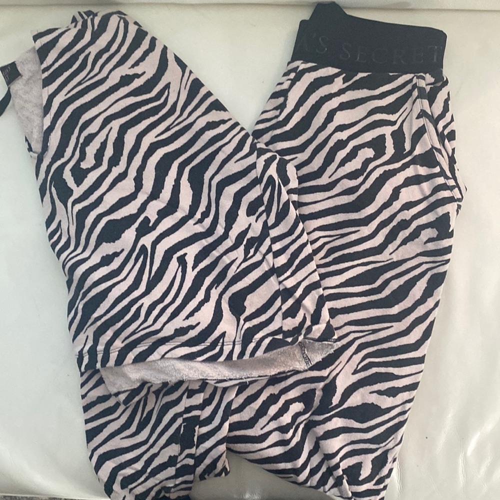 Victorias Secret Lounge Pj Set Zebra Print